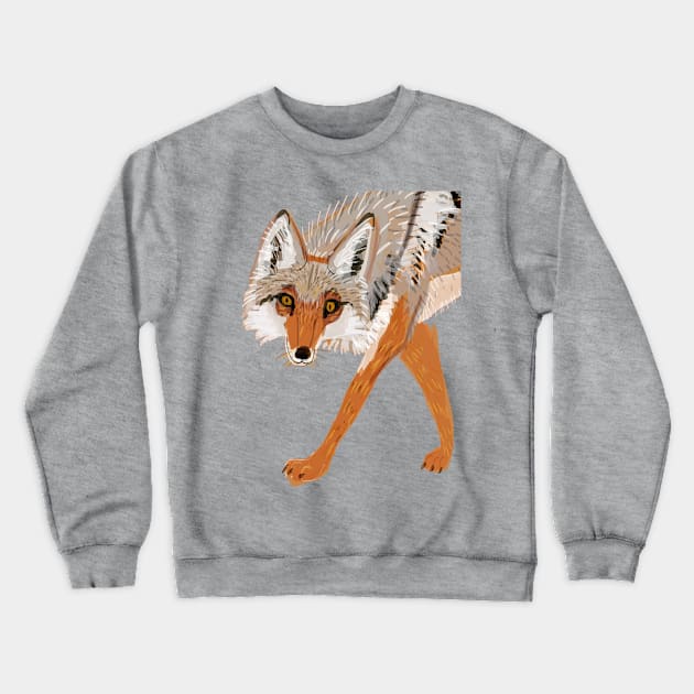 Totem Coyote Crewneck Sweatshirt by belettelepink